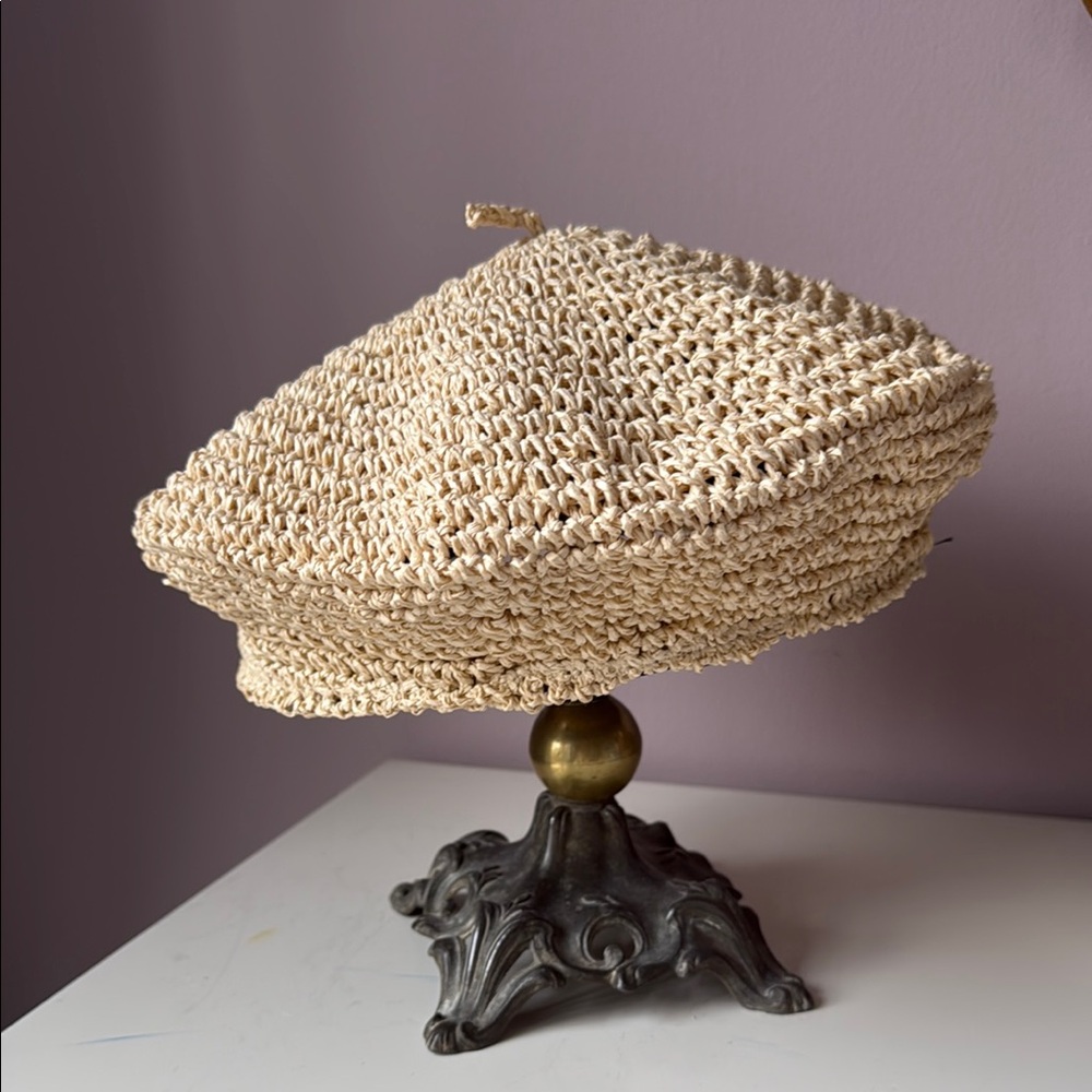 Stylish Woven Beret Hat